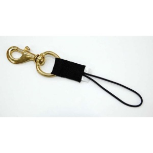 Elastic Lanyard With Bronze Bolt Snap