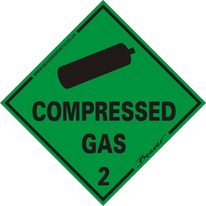 Beaver Compressed Gas Self Adhesive Vinyl Sticker.