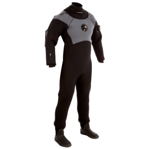 Seamaster II Neo Drysuit with Inflation and Semi Auto Dump. Size XL with 12 boot