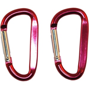 Beaver Alloy Carabiner Choice Of Sizes And Colour. 2 Pack